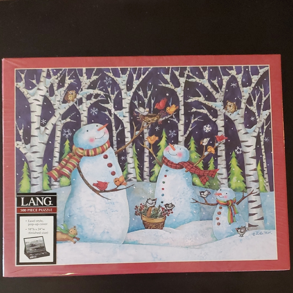 LANG Birch & Snowmen Puzzle - 500 Pieces